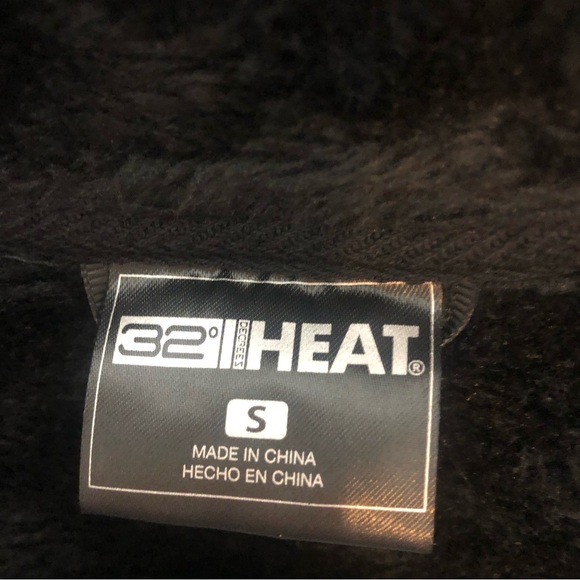 32 Degrees Plush Jacket Size S Black Full Zip NWT - Picture 7 of 14